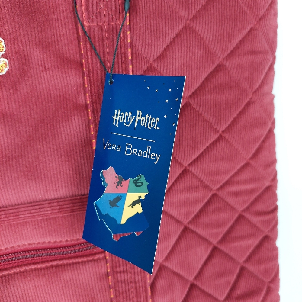 Vera Bradley Harry Potter Gryffindor Large Corduroy Tote - Picture 11 of 15